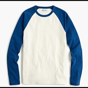 J. Crew Wallance and Barnes long sleeve baseball raglan - NWT - Small